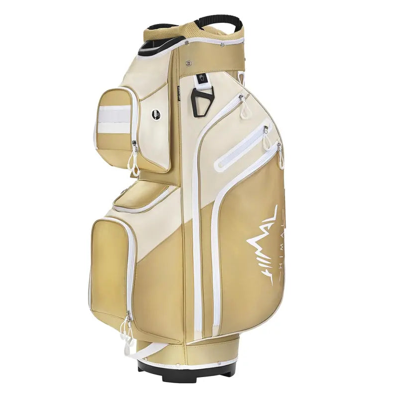 15 Way Divider Golf Cart Bag for Men & Women, Multi-Pocket Golf Bag with Rain Cover & Comfort Handles