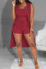 3-Piece Set including Knitted Top, Shorts and Cardigan